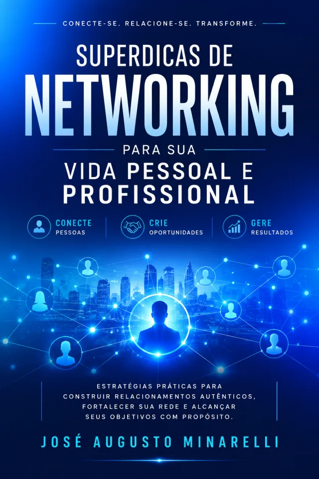 Capa do livro Superdicas de Networking, de José Augusto Minarelli.