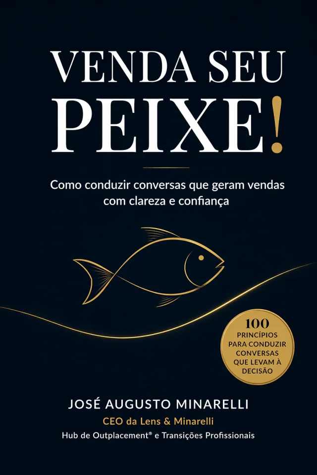 Capa do livro Venda Seu Peixe!, de José Augusto Minarelli.